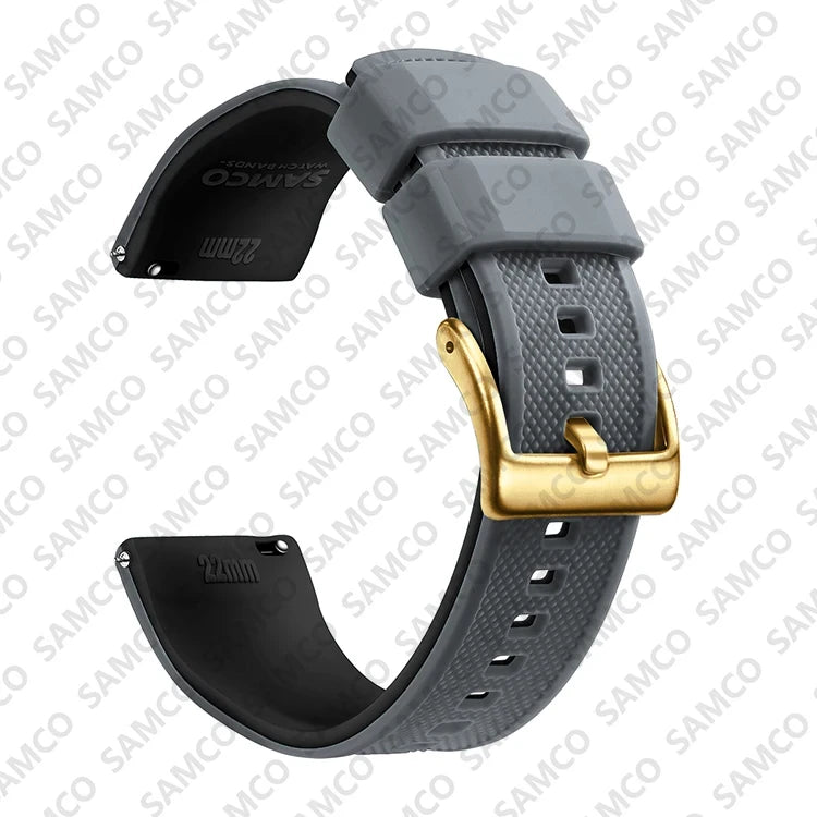 Quick Release Rubber Watch Strap Silicone Watch Band 18mm 20mm 22mm Huawei ,Samsung Galaxy, Garmin, Watch Replacement Watchband