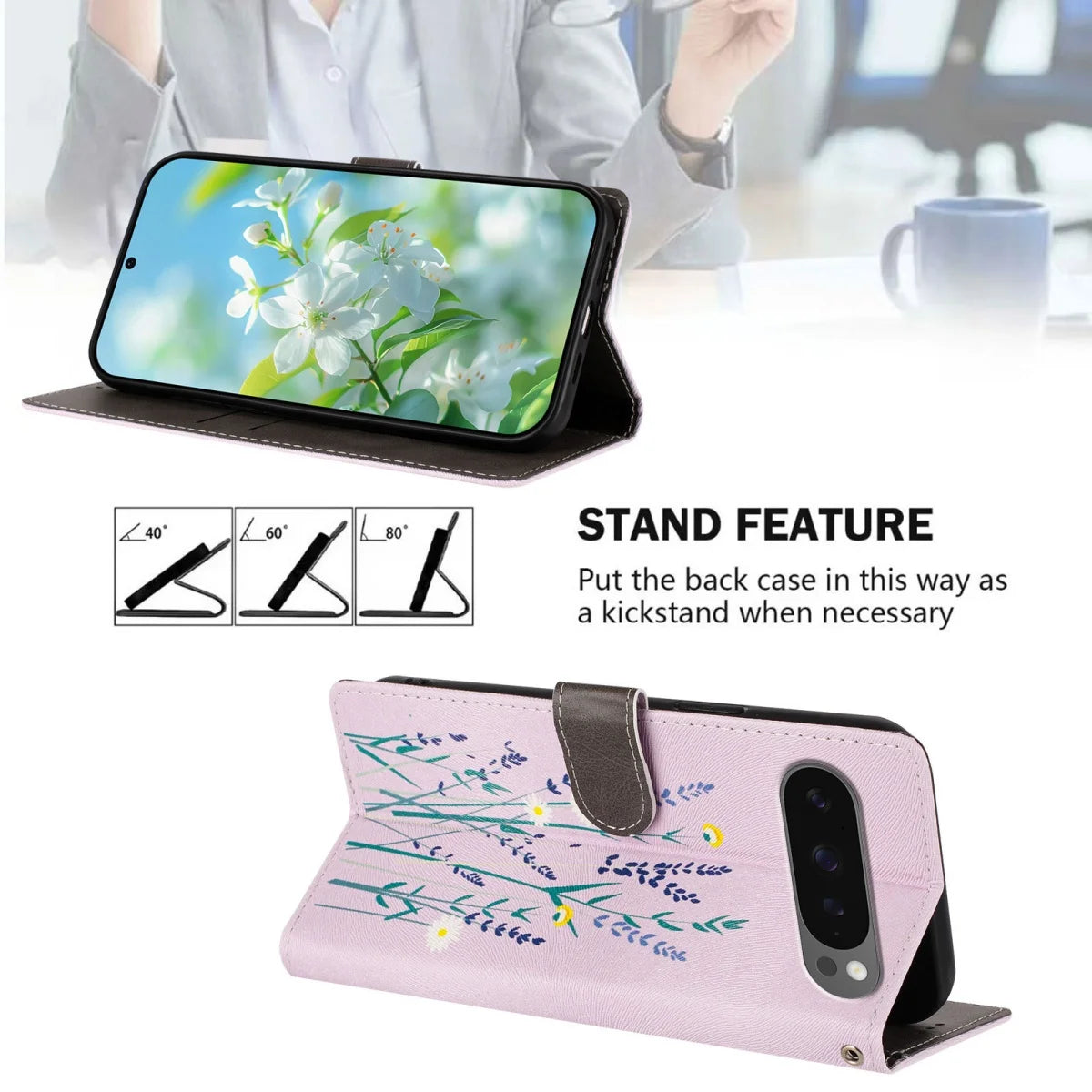 Flip Wallet Leather Phone Case For Google Pixel 6 7 8 9 10 11 Pro XL Pixel 10a 9a 8a 7a 6a Cover Magnetic Stand Painted Pattern