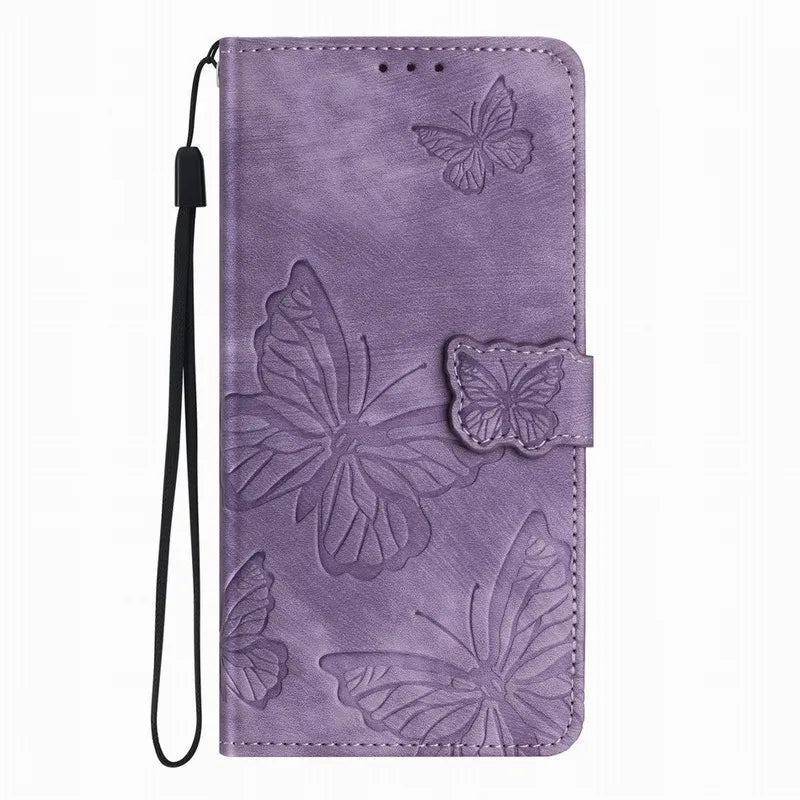 Girl Wallet Case For Apple iPhone 6Plus 17 16 16E 15 14 13 12 Pro Max Mini 6 7 8 Plus SE 2020 Cute Butterfly Phone Protect Cover