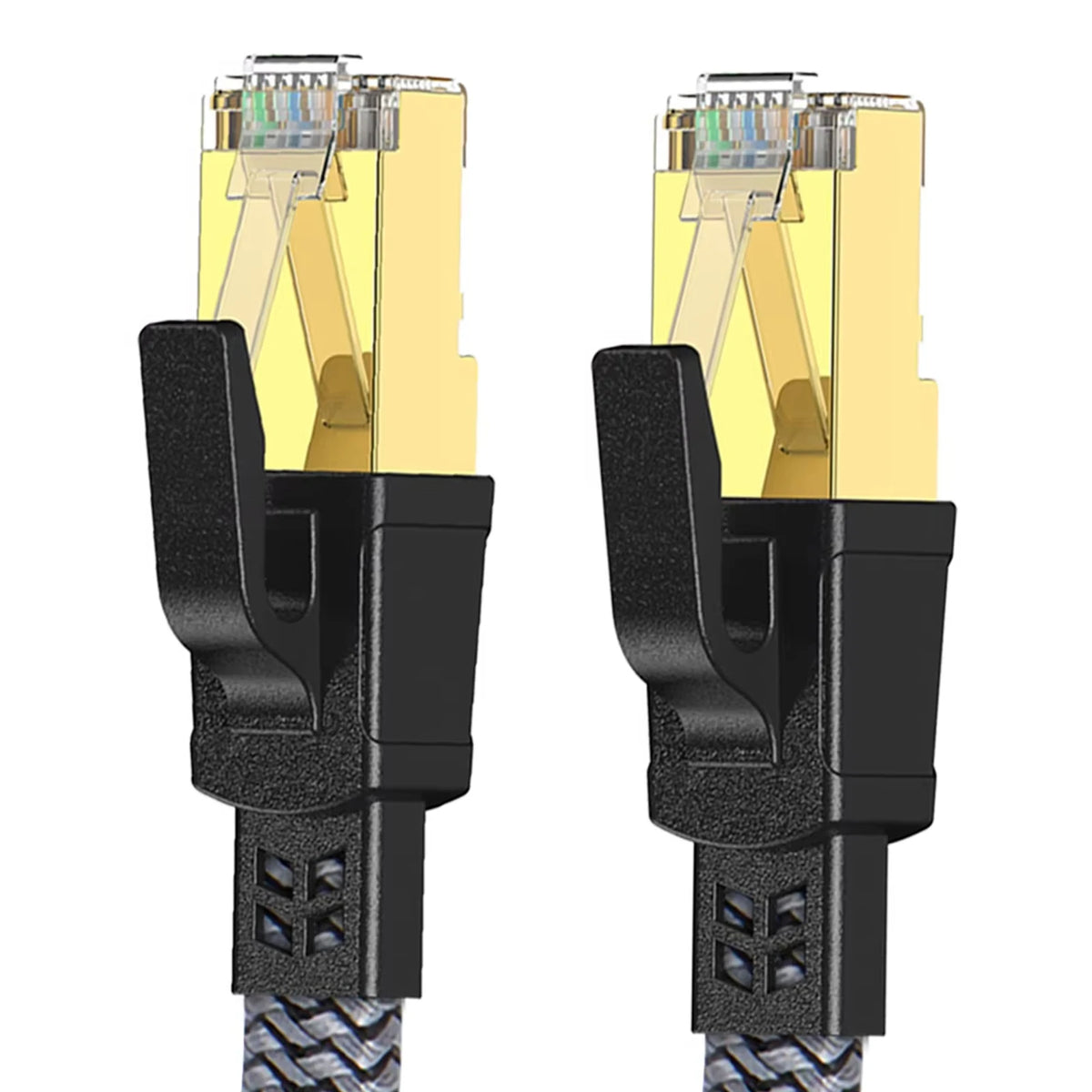RJ45 Network Cable Gaming Flat Nylon Braided Cable Internet Network Lan Patch Cord Lan Network Wire For Internet Router Server