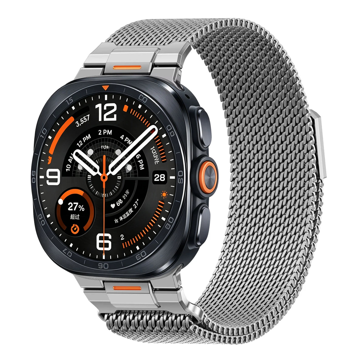 Metal Milanese Loop Band For Samsung Galaxy Watch Ultra 2 Strap 47mm Bracelet Correa Galaxy Watch 9 8 8 Classic 44mm 40mm 46mm