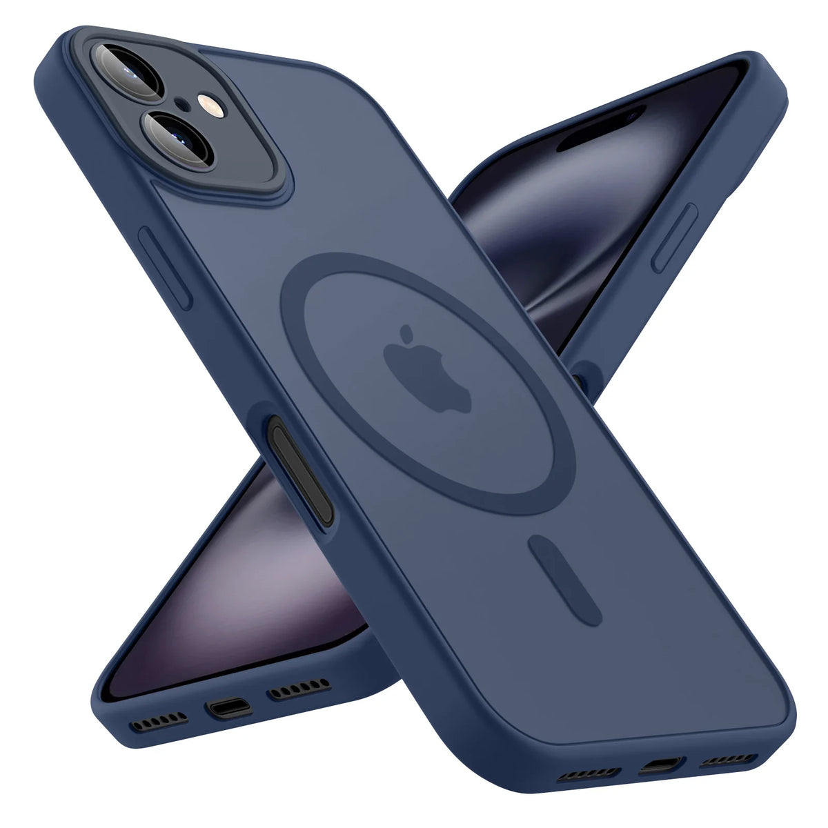 Luxury Frosted Phone Case For iPhone 18 17 17e 16e 16 15 14 13 12 11 Pro Max Plus For Magsafe Matte Transparent Magnetic Cover