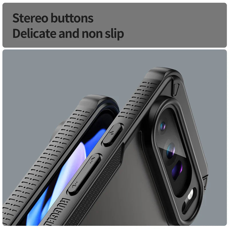 Luxury Matte Hybrid Rugged Protective Cover For Google Pixel 10 9 Pro XL 8 Pro 9A 8A Simple Case Shockproof Coque Fundas Capa