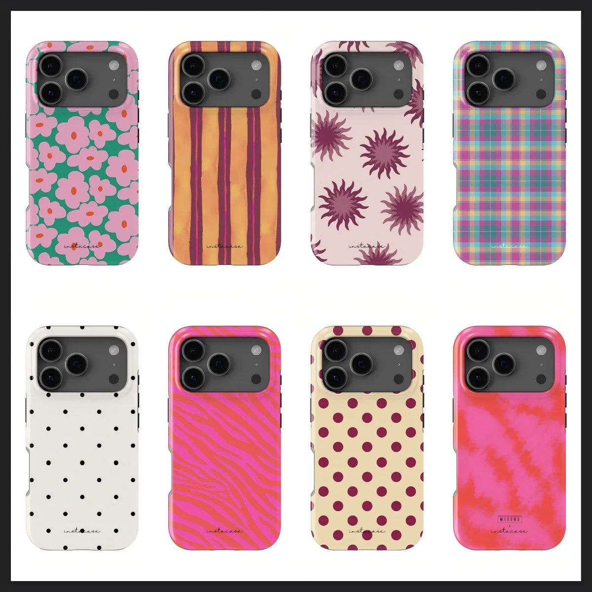 Y2K Aesthetic Pink Floral Sunburst Phone Case for iPhone 17 17e 16e 16 15 14 13 12 11 Air Pro Max Plus Double-layer Back Cover