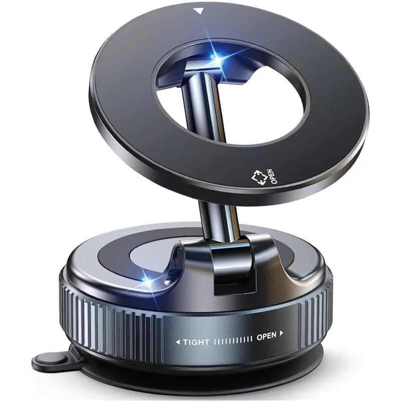 New 360° Adjustable Vacuum Suction Magnetic Bracket Car Phone Holder for Magsafe IPhone Samsung HUAWEI Foldable phone bracket