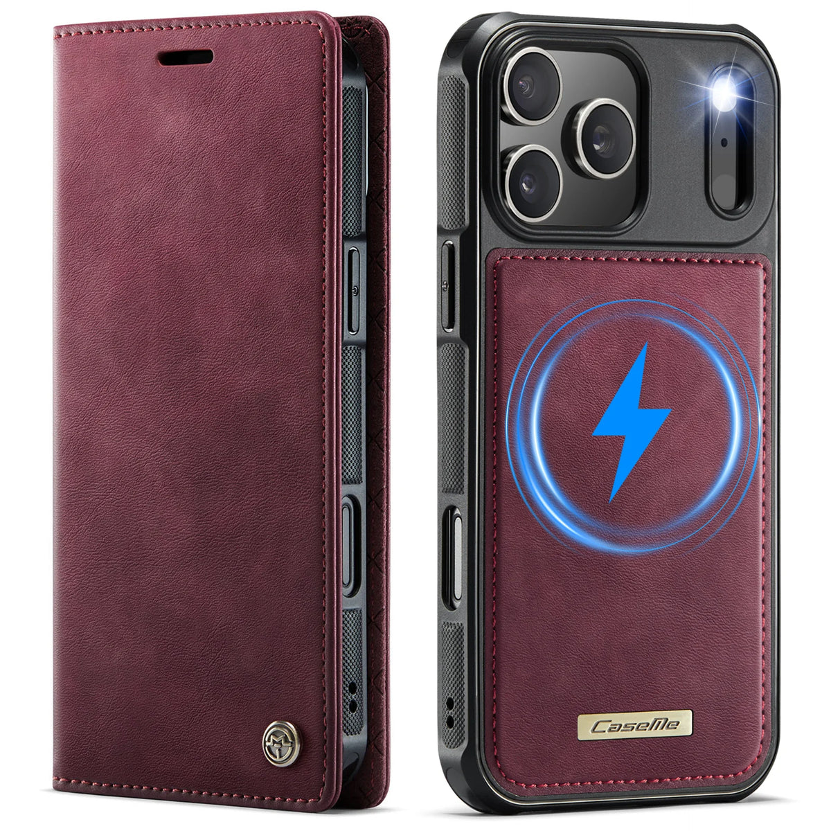 High Quality 2-in-1 Detachable Wallet Leather Magsafe Case For iPhone 17 16 15 14 Plus 13 12 11 18 Pro Max Luxury Magnetic Flip
