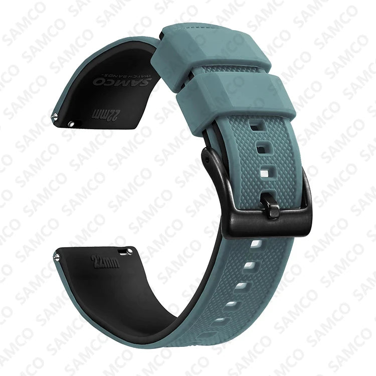 Quick Release Rubber Watch Strap Silicone Watch Band 18mm 20mm 22mm Huawei ,Samsung Galaxy, Garmin, Watch Replacement Watchband
