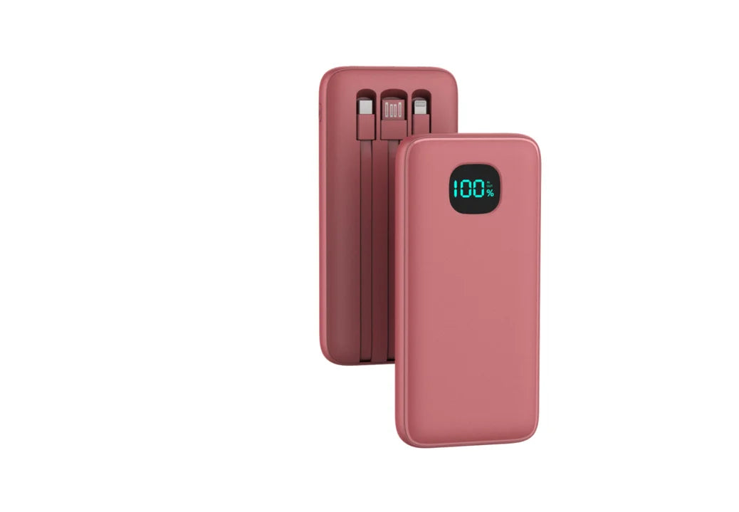 6-in-1 Power Bank 10000mAh PD 12.5W Fast Charging Phone External Battery Powerbank Charger for Xiaomi Poco iPhone Samsung iPad
