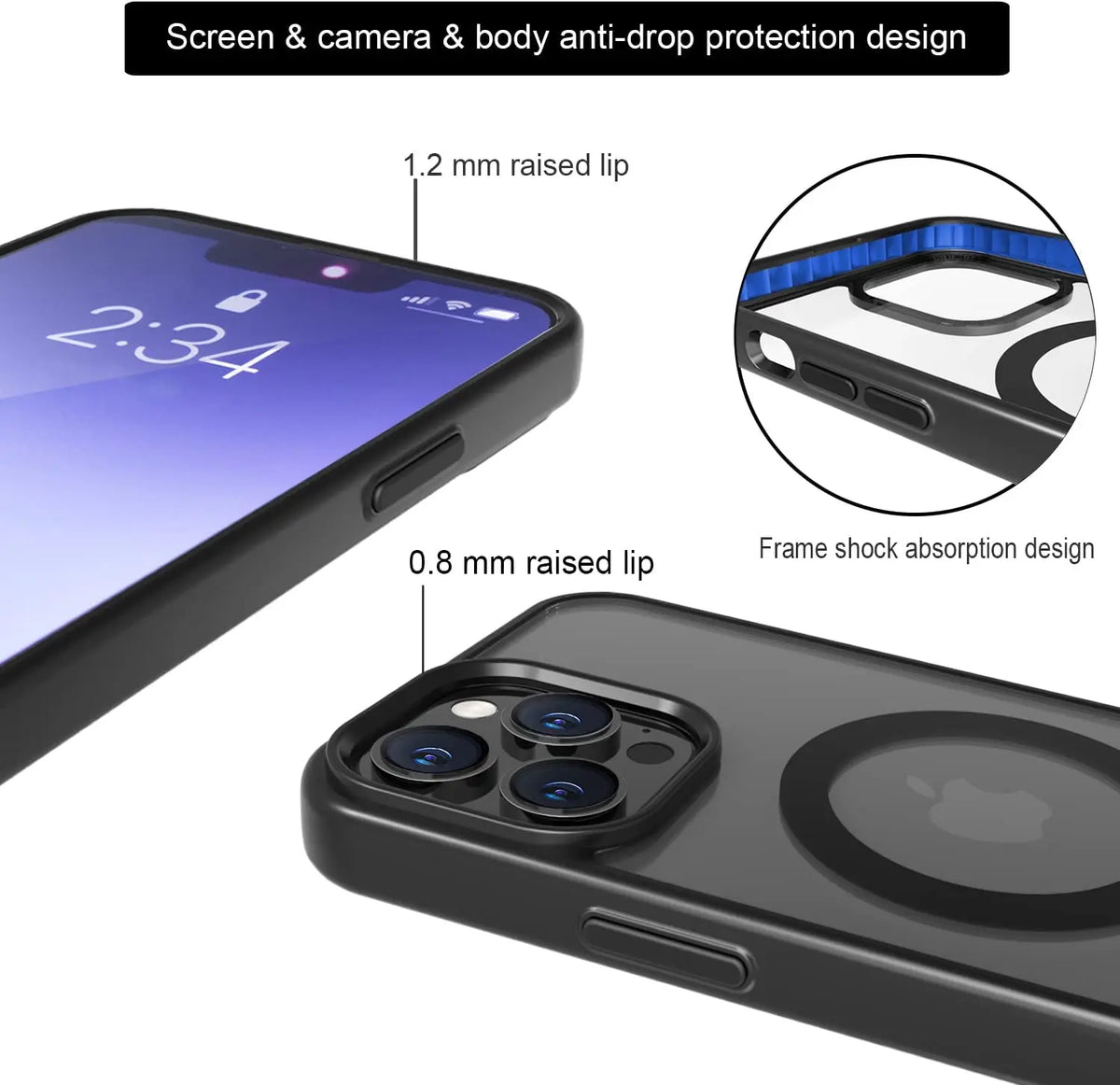 Magnetic Mobile Phone Case with Stand for iPhone 17 16 14 Plus 15 13 Pro Max 12 11 Cases Protective Apple Cover with Kickstand
