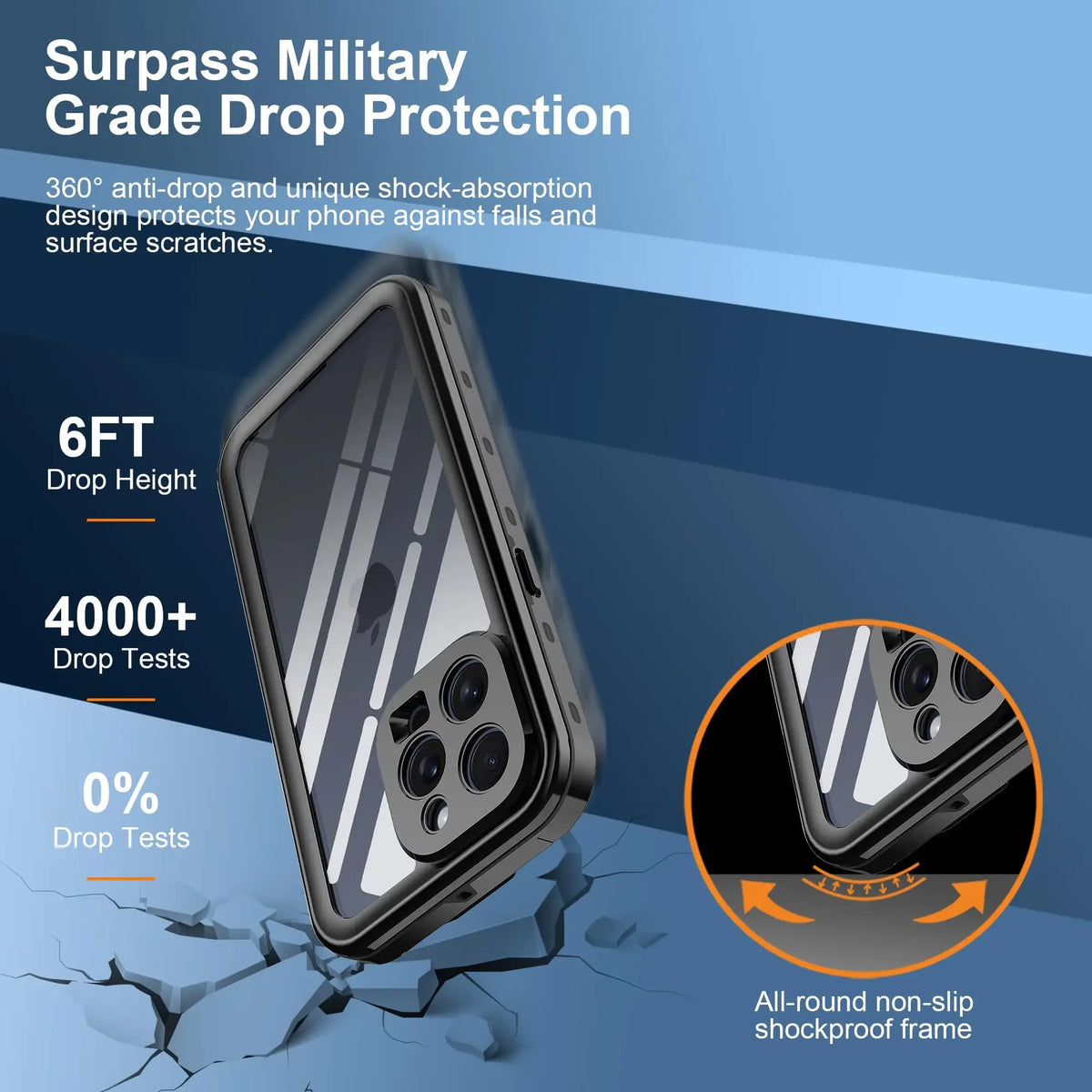 IP68 Shellbox Waterproof Case For iPhone 18 17 16 15 14 13 12 11 Pro Max XR XS Plus Metal Aluminum Swimming Phone Luxury Cover