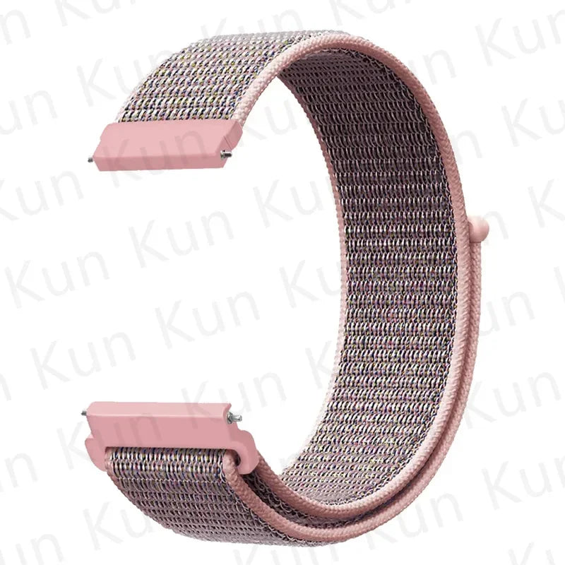20mm 22mm Band For Samsung Galaxy Watch 6/5/4/5pro/4/6 Classic/active 2 Nylon loop sport bracelet huawei watch GT 4-2-2e-3 Strap