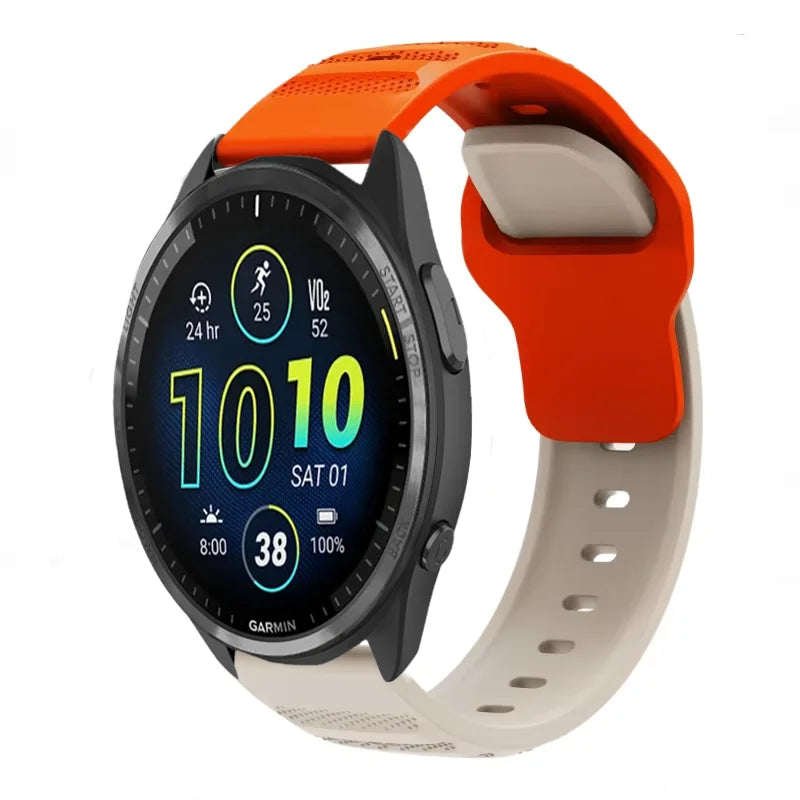 20mm 22mm Silicone Strap for Garmin Forerunner 965 955 265 255 165 55 Fashion Replacement Wristband for Garmin Venu 3/2 Active 5