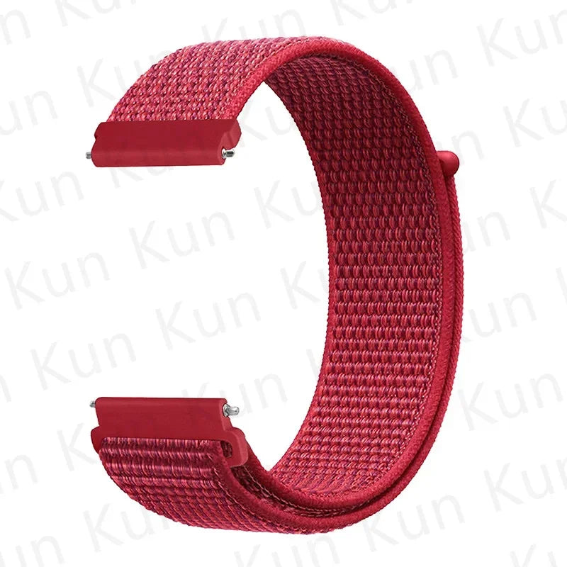 20mm 22mm Band For Samsung Galaxy Watch 6/5/4/5pro/4/6 Classic/active 2 Nylon loop sport bracelet huawei watch GT 4-2-2e-3 Strap