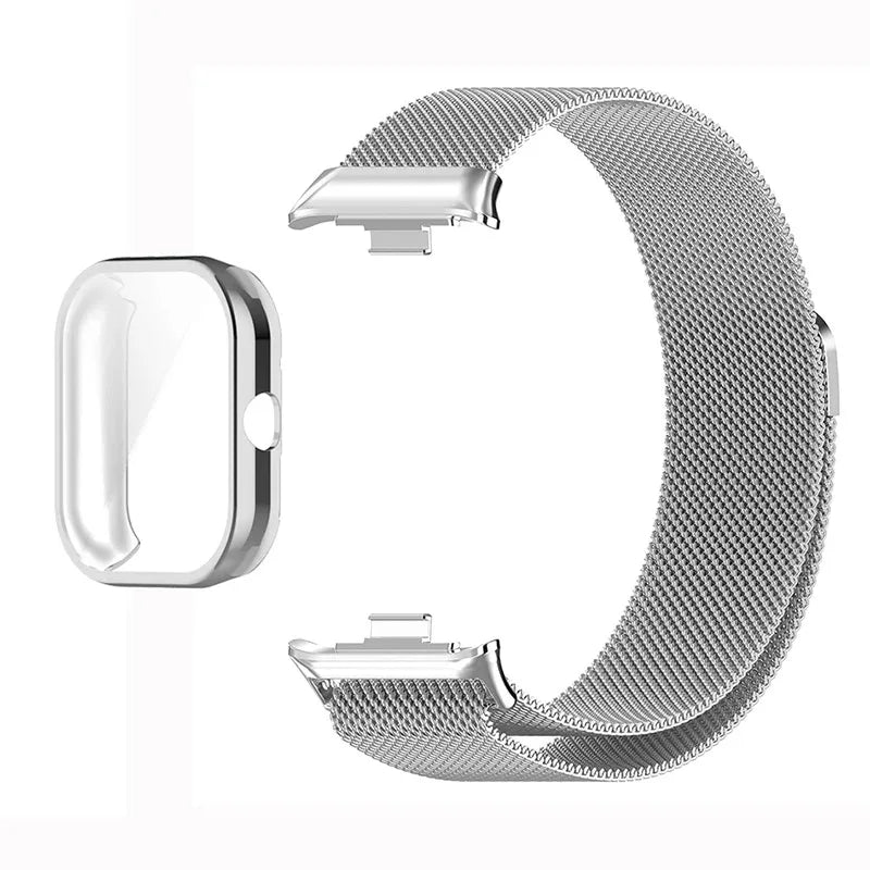 Magnetic Milanese Loop Metal Bracelet For Xiaomi Mi Band 9 Pro/Mi Band 8 Pro Strap For Redmi Watch 6 Lite Active Watch 5 4 Bands