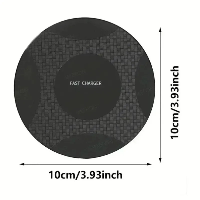 15W Fast Wireless Charger Pad For iPhone 17 16 15 14 13 Pro Max For Samsung Galaxy S25 Xiaomi Wireless Charging Station Chargers