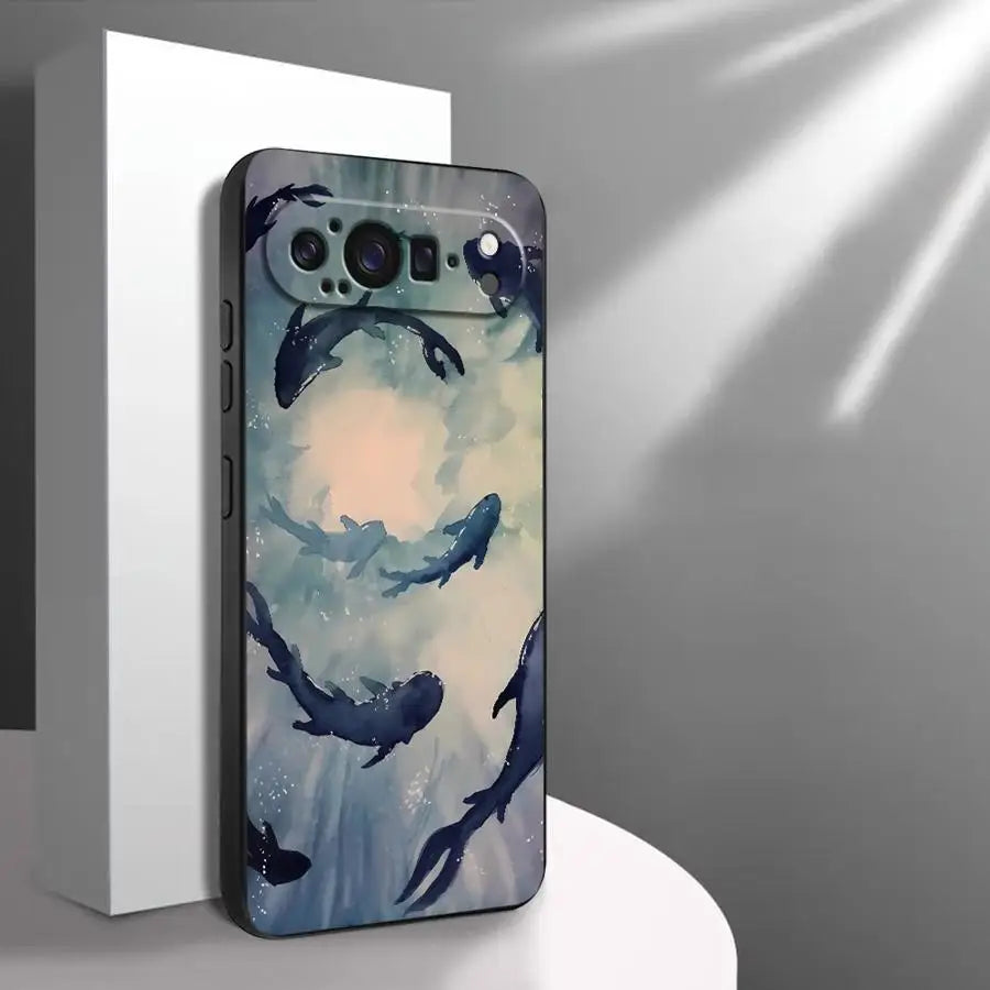 Case for Google Pixel 10A 7a 6a 9a 6 7 8 Pro 8a 10 9 Pro XL Funda Phone Cover Ocean Shark