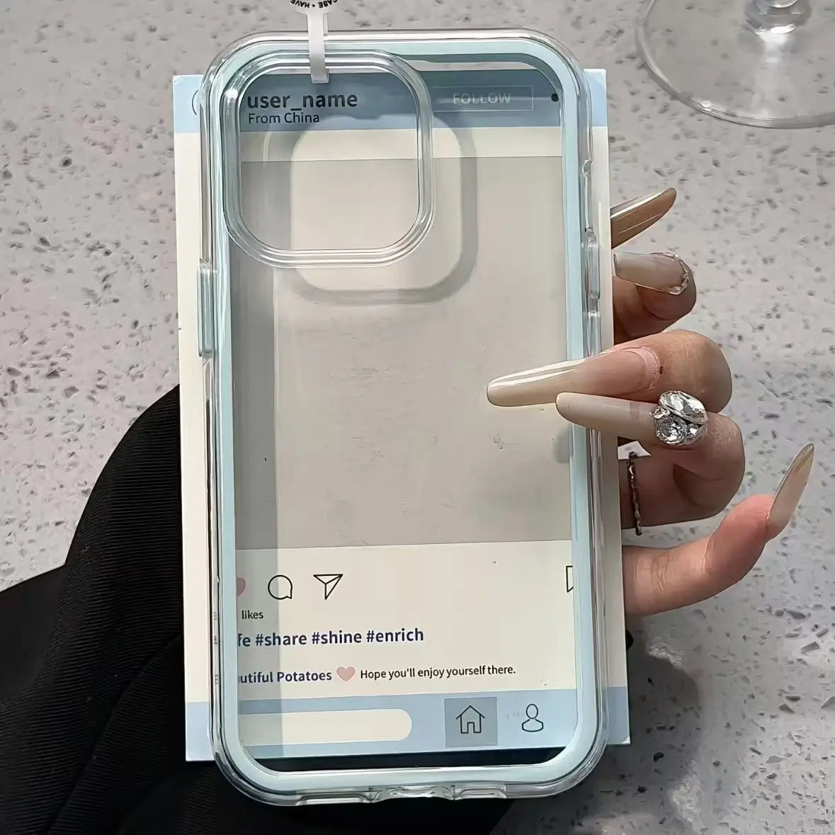 Luxury Candy Color Frame Clear Back Phone Case For iPhone 18 17 16 15 14 13 12 Pro Max 11 16PLUS Acrylic Shockproof Bumper Cover