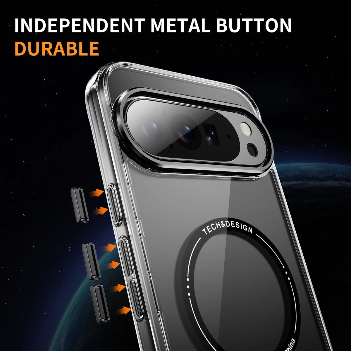 HD-Transparent Magnetic Phone Case For Google Pixel 10 9 8 Pro XL 10PROXL 9ProXL 9A 8A Shockproof For Magsafe Crystal Hard Cover