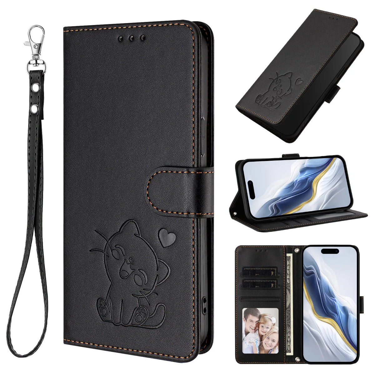 Case on For Samsung Galaxy S10 S9 S8 Plus S10E Lite S7 Edge Phone Case Wallet Flip Phone Cover Luxury Leather Card Holder Fundas