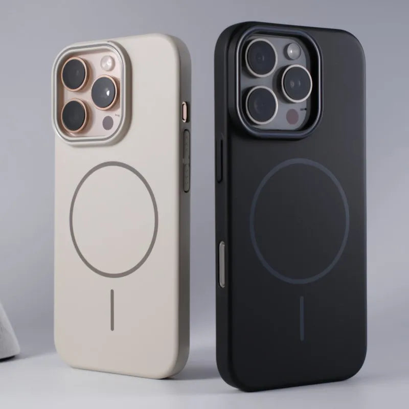 Luxury Original Hard PC For Magsafe Case for iPhone 17 Air 16 15 14 Plus 13 12 Mini 11 Pro Max Shockproof Matte Magnetic Cover