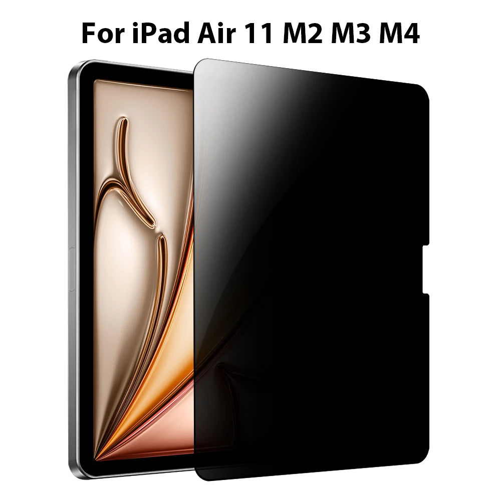 Privacy Tempered Glass For iPad A16 Screen Protector Air 11th M3 M4 4 5 Pro 13 12.9 M5 2026 10 9th 10th Generation Mini 6 7 Film