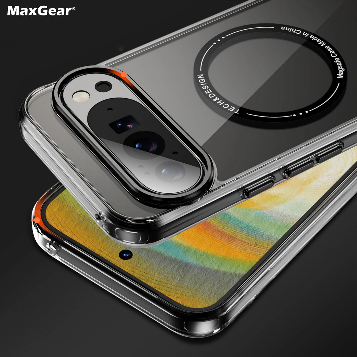 HD-Transparent Magnetic Phone Case For Google Pixel 10 9 8 Pro XL 10PROXL 9ProXL 9A 8A Shockproof For Magsafe Crystal Hard Cover