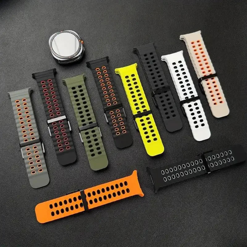 Ocean Strap for Samsung Galaxy Watch Ultra 2 Sports Silicone Band for Galaxy Watch 9-8-7 Ultra 47mm Official Original Wristband