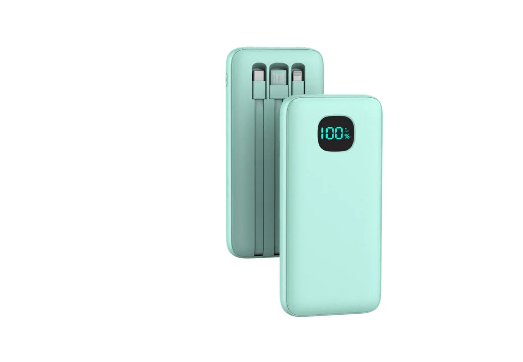 6-in-1 Power Bank 10000mAh PD 12.5W Fast Charging Phone External Battery Powerbank Charger for Xiaomi Poco iPhone Samsung iPad