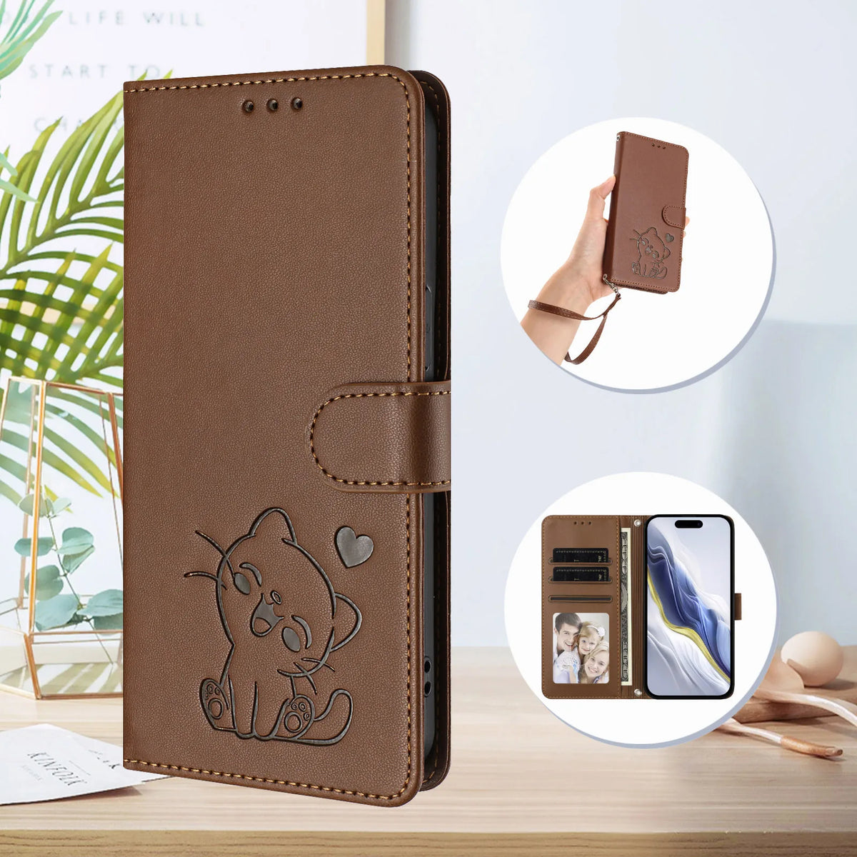 Case on For Samsung Galaxy S10 S9 S8 Plus S10E Lite S7 Edge Phone Case Wallet Flip Phone Cover Luxury Leather Card Holder Fundas