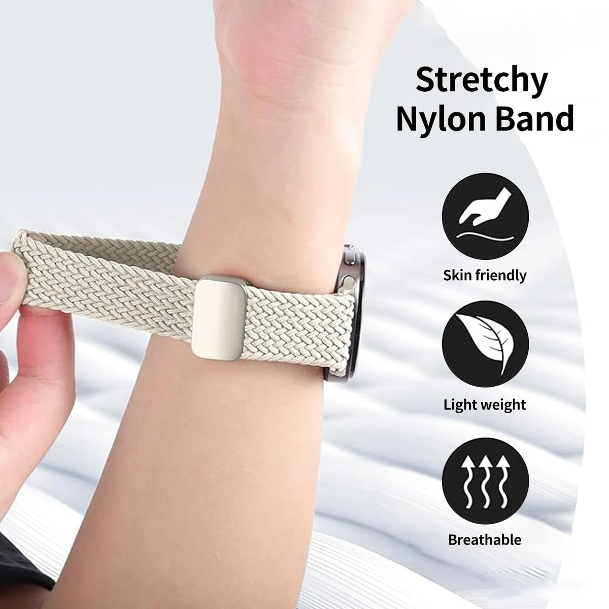 Magnetic Braided Band For Samsung Galaxy Watch 9 8 Strap 44mm 40mm Nylon Bracelet Correa Belt Galaxy Watch 8 Classic 46mm