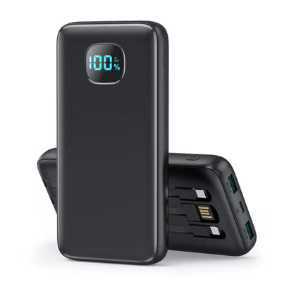 6-in-1 Power Bank 10000mAh PD 12.5W Fast Charging Phone External Battery Powerbank Charger for Xiaomi Poco iPhone Samsung iPad