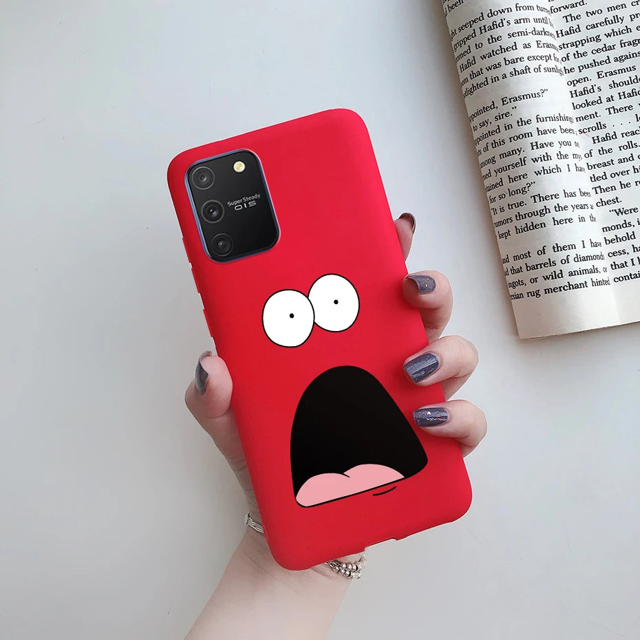For Samsung Galaxy S10 Lite Case on Samsung Note 10 Lite S 10 Lite Cover Simple Solid Matte Soft Silicone Back Cover Phone Cases