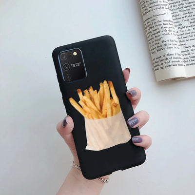 For Samsung Galaxy S10 Lite Case on Samsung Note 10 Lite S 10 Lite Cover Simple Solid Matte Soft Silicone Back Cover Phone Cases