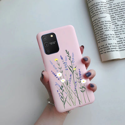 For Samsung Galaxy S10 Lite Case on Samsung Note 10 Lite S 10 Lite Cover Simple Solid Matte Soft Silicone Back Cover Phone Cases