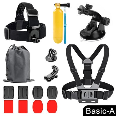ORBMART for GoPro Accessories Set for Go Pro Hero 13 12 11 10 9 8 7 6 5 4 Black Mount for DJI Insta360 for Sjcam Action Camera
