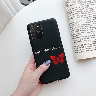 For Samsung Galaxy S10 Lite Case on Samsung Note 10 Lite S 10 Lite Cover Simple Solid Matte Soft Silicone Back Cover Phone Cases