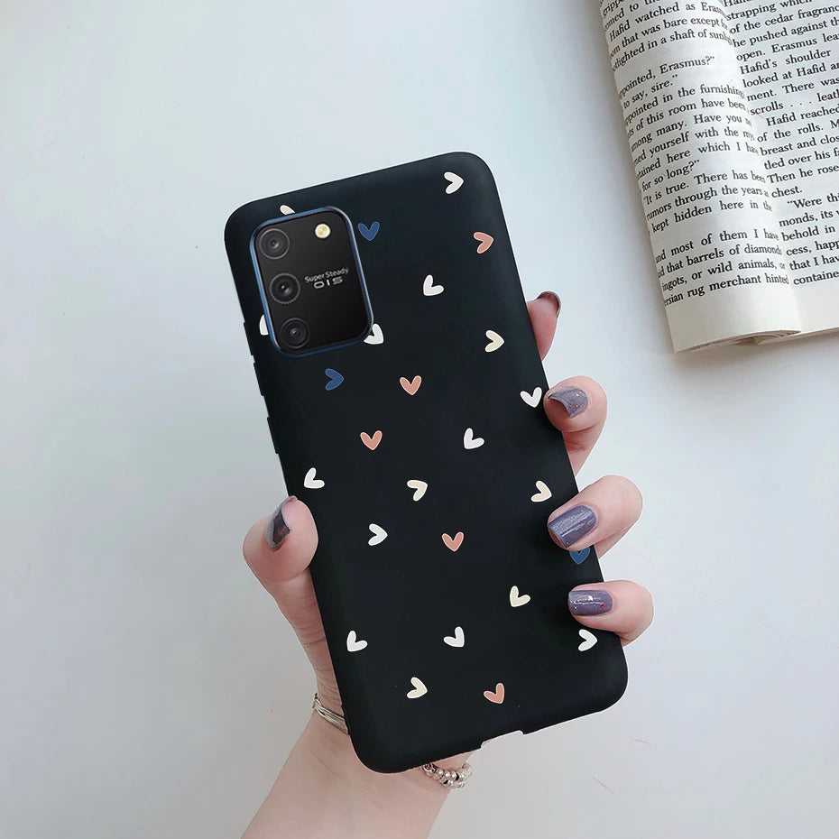For Samsung Galaxy S10 Lite Case on Samsung Note 10 Lite S 10 Lite Cover Simple Solid Matte Soft Silicone Back Cover Phone Cases