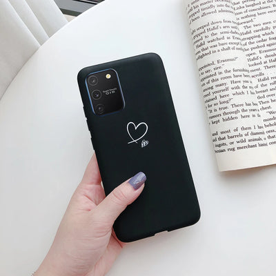 For Samsung Galaxy S10 Lite Case on Samsung Note 10 Lite S 10 Lite Cover Simple Solid Matte Soft Silicone Back Cover Phone Cases