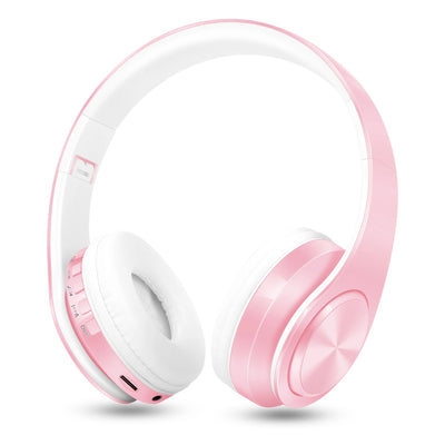 Brand New Fashionable Macaron Bluetooth Headphone Music Audio Earphone Stereo Foldable Handsfree Headset TF Card With Microphone