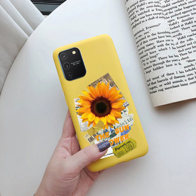 For Samsung Galaxy S10 Lite Case on Samsung Note 10 Lite S 10 Lite Cover Simple Solid Matte Soft Silicone Back Cover Phone Cases