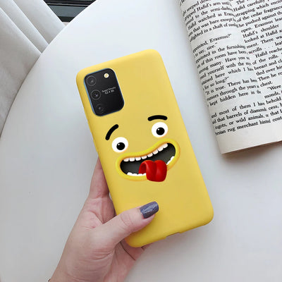 For Samsung Galaxy S10 Lite Case on Samsung Note 10 Lite S 10 Lite Cover Simple Solid Matte Soft Silicone Back Cover Phone Cases