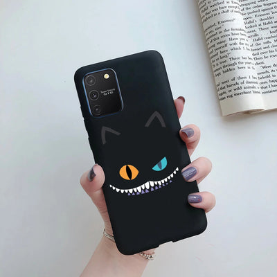 For Samsung Galaxy S10 Lite Case on Samsung Note 10 Lite S 10 Lite Cover Simple Solid Matte Soft Silicone Back Cover Phone Cases