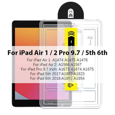 Tempered Glass Screen Protectors For iPad 10th Generation A16 2025 M3 Pro 13 11 M4 12.9 Air 5 4 3 2 Mini 6 7th 9th 8th 10.2 10.5