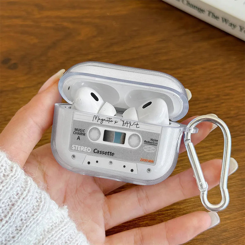 Tape Radio Retro Pattern Earphone Cover for Apple AirPods Pro 2/Pro 3/Pro Headphones Cases Protective Case For AirPods 4/3/1/2