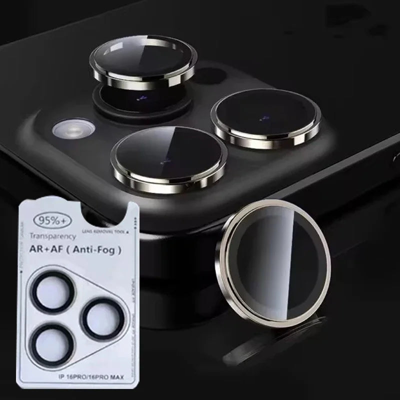 High Definition Camera Lens Ring Glass For IPhone 15 16 Pro Max 15plus Lens Screen Protector Tempered Glass For IPhone 14 ProMax
