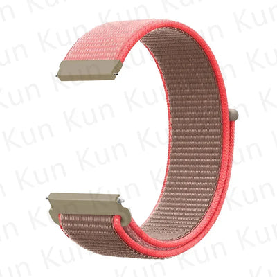 20mm 22mm Band For Samsung Galaxy Watch 6/5/4/5pro/4/6 Classic/active 2 Nylon loop sport bracelet huawei watch GT 4-2-2e-3 Strap