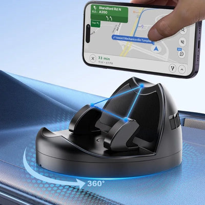 Dashboard Car Phone Holder 360 Rotation Silicone Phone Mount for Car Dash Car Number Plate Universal Mobile Phone Holder Support
