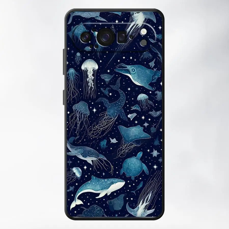 Case for Google Pixel 10A 7a 6a 9a 6 7 8 Pro 8a 10 9 Pro XL Funda Phone Cover Ocean Shark