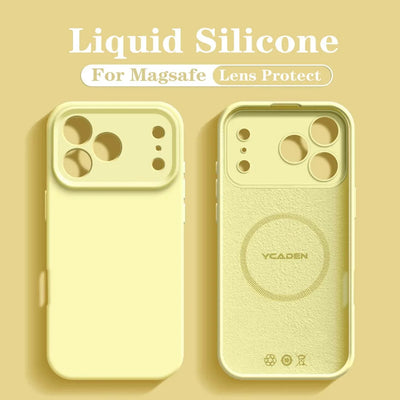 For iPhone 18 Pro Liquid Silicone For Magsafe Phone Case For iPhone 18 17 16 15 14 Pro Max Wireless Charging Skin Smooth Cover