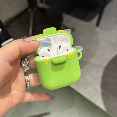 For Airpods 4 2024 3 Pro 2 1 3D Cartoon Tamagotchi Boku Earphone Silicone Shockproof Bluetooth Headset Case With Hook Buckle